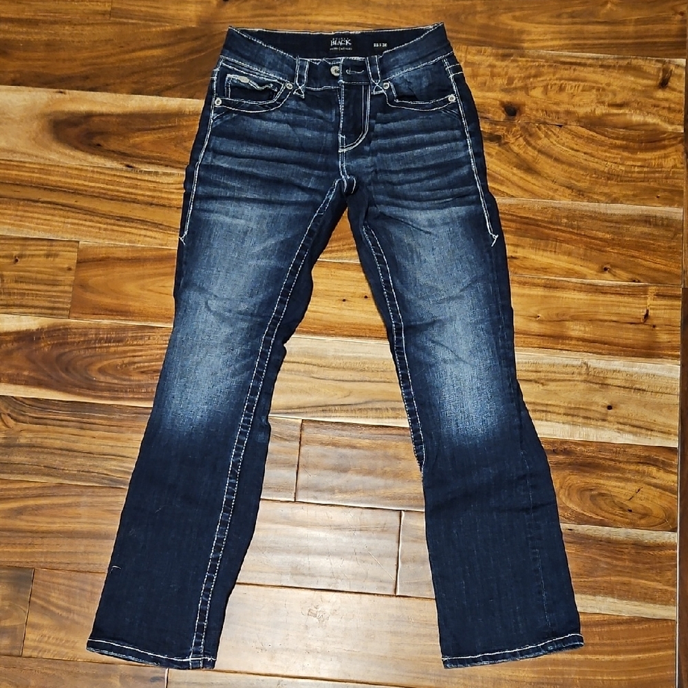 Buckle Black Dark Wash Denim bootcut boys Jeans size 25x30